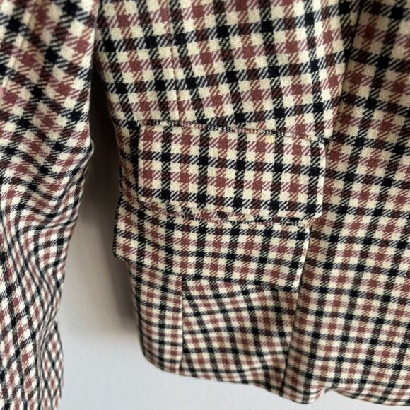 Liz Claiborne Womens Tart Tartans Plaid Wool Blend Blazer Multicolor Size 16 - Picture 13 of 14